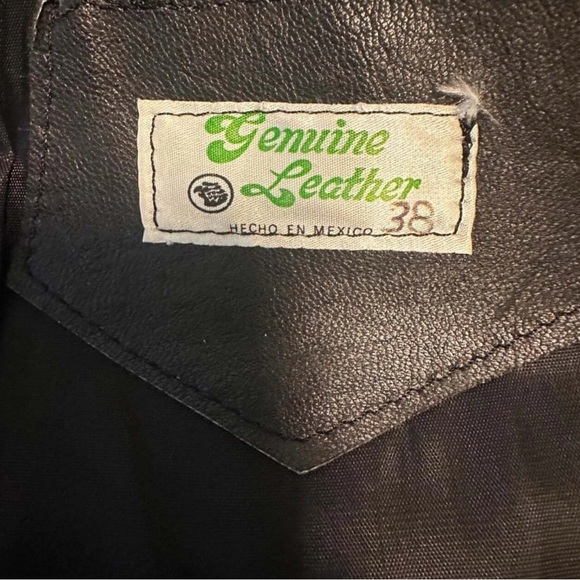 Vintage leather biker‎ vest 38xl - Picture 5 of 5